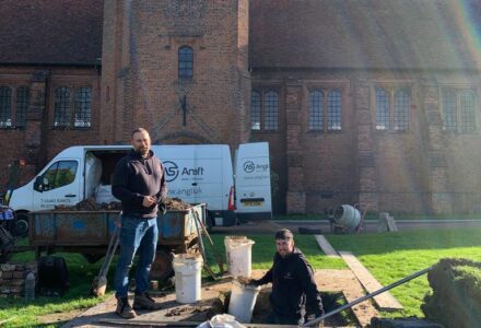 Christmas Tree Prep At Palace Green - Hatfield Park